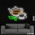 thumbnail image 1 of Craftnamesign Tea Neon Sign Wall Art Decor for Coffee Shop Home Bar Party Wedding, 1 of 4