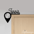 thumbnail image 1 of Craftnamesign Tennis Metal Door Corner Sign, Door Corner Decoration, 1 of 4