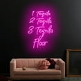 thumbnail image 1 of Craftnamesign Tequila Floor Neon Light, Tequila Cocktail Led Sign, Cocktail Bar Sign Wall Art, 1 of 5