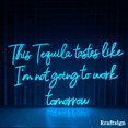 thumbnail image 1 of Craftnamesign Tequila Neon Sign, Quotes LED Sign, Bar Decor, Cocktail Sign, 1 of 4