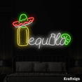 thumbnail image 1 of Craftnamesign Tequila Neon sign, Bar Mexican Decor, Tequila LED Signs, 1 of 4