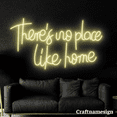 thumbnail image 1 of Craftnamesign There's No Place Like Home Neon Sign Bedroom Homestay Wall Art, 1 of 5