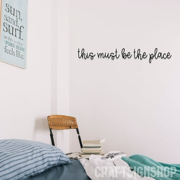 Craftnamesign This Must Be The Place Metal Wall Art, Bedroom Wall Hanging Decor