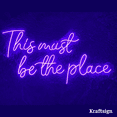 thumbnail image 1 of Craftnamesign This Must Be The Place Neon Sign, Bedroom Decor, Bar Signs, 1 of 3