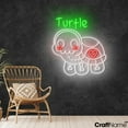 thumbnail image 1 of Craftnamesign Turtle Skeleton Neon Light Sign Wall Art For Store Halloween Decor, 1 of 5
