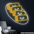 thumbnail image 1 of Craftnamesign Vietnamese Spring Roll Led Sign, Spring Roll Wall Art, Restaurant Decor, 1 of 4
