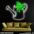 thumbnail image 1 of Craftnamesign Watering Can Neon Sign, Plant Led Sign Wall Art, Garden Wall Decor, 1 of 5