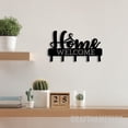 thumbnail image 1 of Craftnamesign Welcome Home Metal Key Holder, Home Decorative Key Holder, Home Metal Key Hanger, 1 of 5