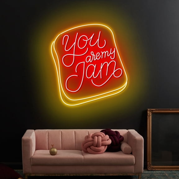 Craftnamesign You Are My Jam Neon Light, Jam Store Led Sign, Restaurant Light Wall Decor