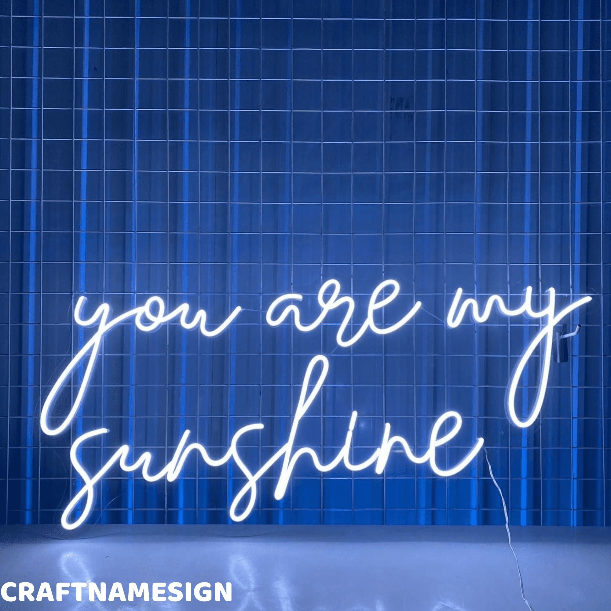 Craftnamesign You Are My Sunshine Neon Sign, Bedroom Wall Art, Store