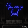 thumbnail image 1 of Craftnamesign You Are So Loved Neon Sign, Quotes LED Sign, Bedroom Decor, 1 of 4