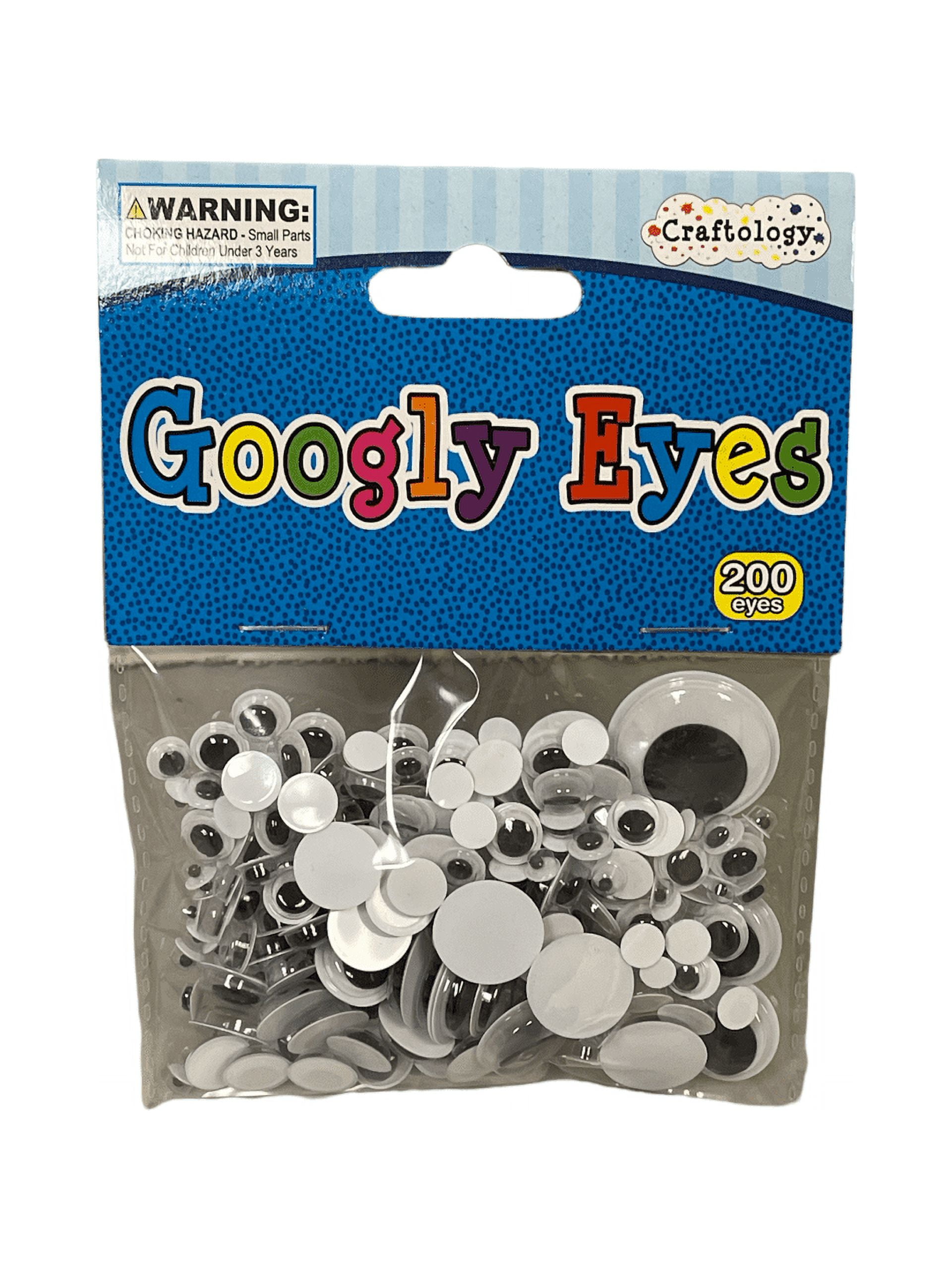 Craftology Googly Eyes Assorted Sizes 200 Eyes