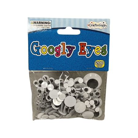 Craftology Googly Eyes Assorted Sizes 200 Eyes