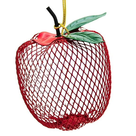 Craftoutlet.Com 3.50In Mesh Wire Apple Ornament, Metal, Wmb702