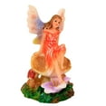 thumbnail image 1 of Craftoutlet.Com 3.75In Orange Sitting Fairy, Resin, Wings Myth Mushroom 91005 Orange, 1 of 3