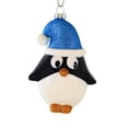 thumbnail image 1 of Craftoutlet.Com Big-eyed Penguin - One Ornament 4.5 Inch, Glass - Bird Santa Hat Ornament 50627, 1 of 3