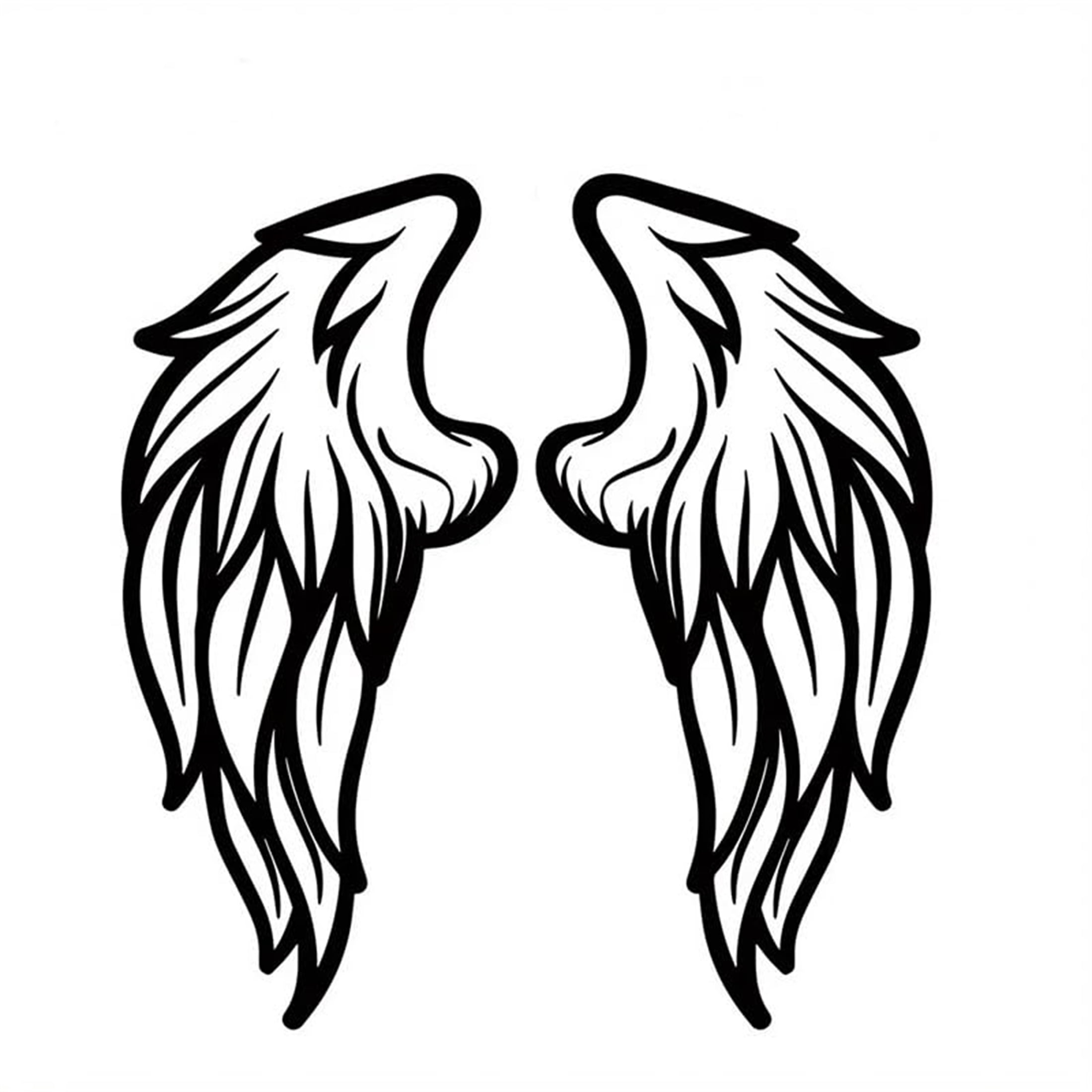 Crafts 1set/2pcs, Large Metal Angel Wings Wall Sculpture - Indoor/Outdoor Decor for Home, Living Room, Beautiful Room Decor