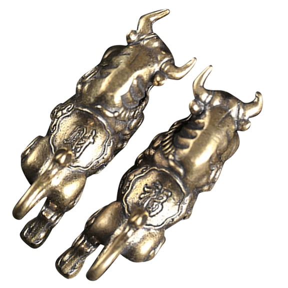 Crafts Aestethic Room Decoration Astetic Office Decore Brass Ox Sculpture Bull Statue Retro Bullfighting Ornaments