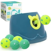 Crafts Central Automatic Dog Ball Launcher - Dog Ball Fetch Machine, Ball Thrower for Dogs, for Small to Medium Sized Dogs, Great Interactive Dog Toy with 6 Latex Balls, Dual Power Supply