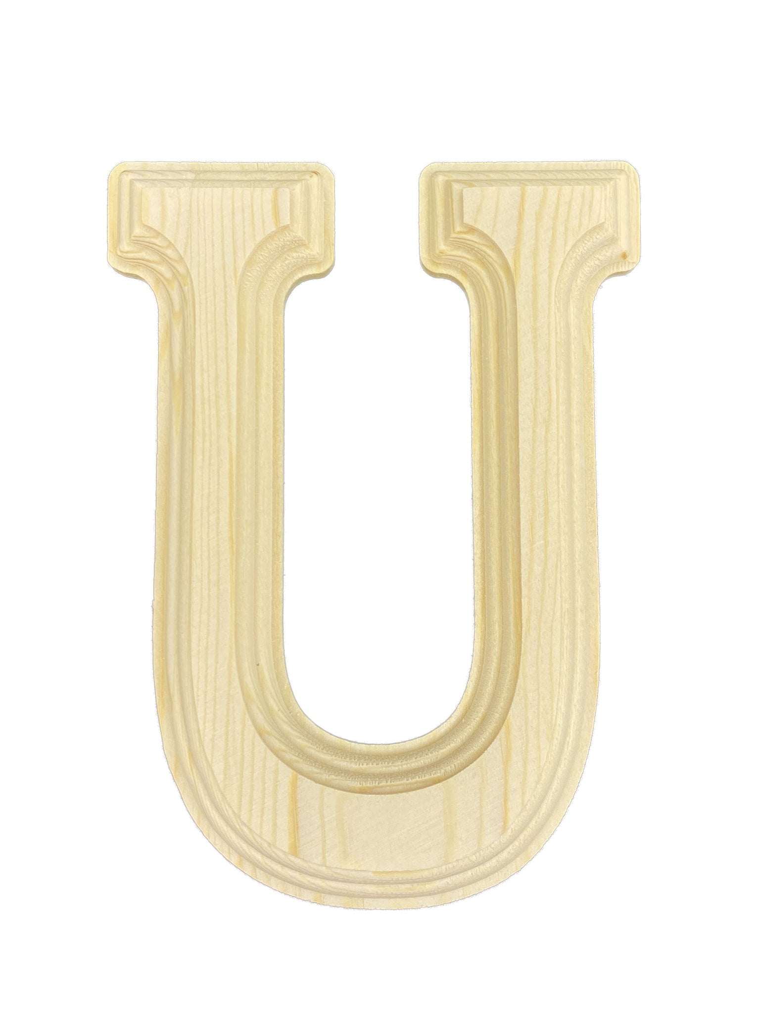 Crafts Central Pine Wood Beveled Wooden Numbers for Arts & Crafts, Decorations and DIY (Number 1)