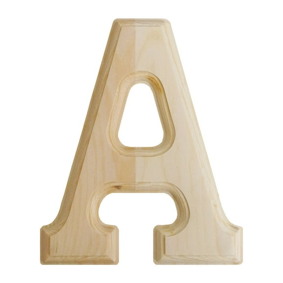 Crafts Central Pine Wood Beveled Wooden Alphabet Letters for Arts & Crafts, Decorations and DIY