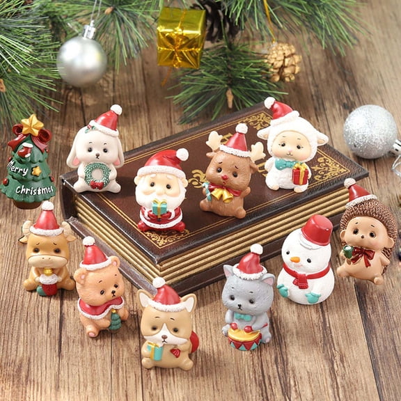 Crafts Decor Ornaments Resin Decoration Artificial Santa Claus Ornaments