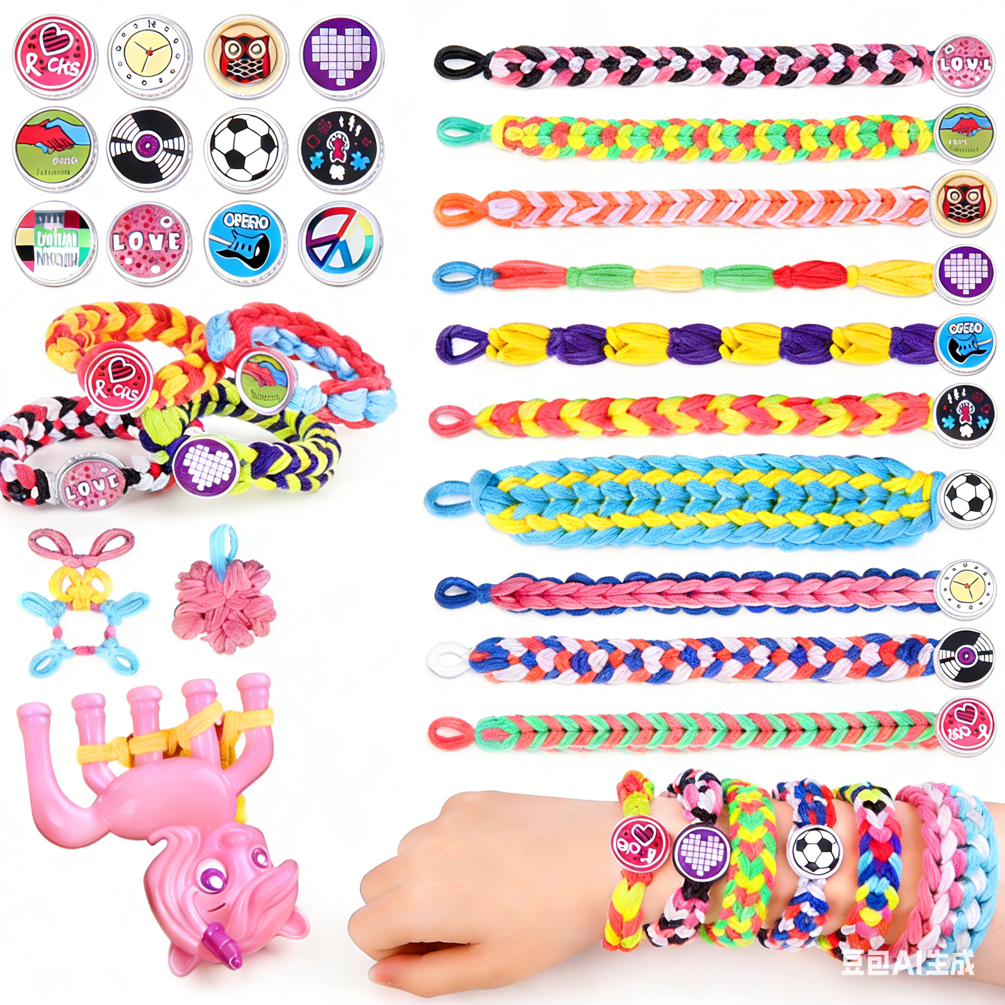 Friendship Bracelet Kit for 7 8 9 10 Year Old Girl Crafts for Kids 6-8 Bracelet Making Kit Toys,Girls Gifts 8-12 Years Old,Gift Ideas 1200+ Rubber Bands Unicorn Weaving Loom DIY Set Birthday Gifts
