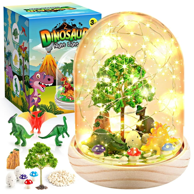 Atopdream Crafts Kit for Kids Ages 6-8, Night Light for Kids, Dinosaur Toys for 4 5 6 7 8-10-12 Years Old Boys, Night Light Art Craft Christmas Birthday Gifts