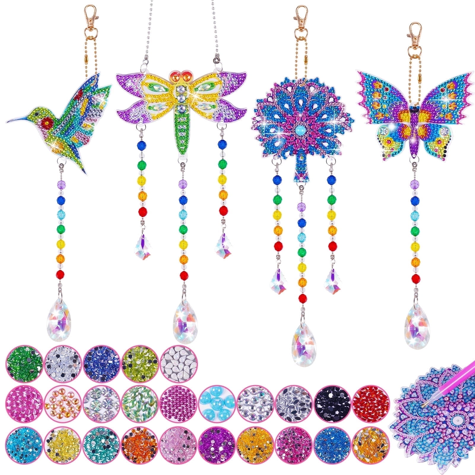 Craft Kit for Girls Ages 8-12, Gifts for 3-12 Year Old Girls, Diamond Art Painting Kit Birthday Gifts for 6 7 8 9 10 Year Old Girls