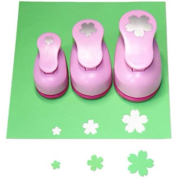 Crafts Punch Set 8mm 15mm 25mm Paper Punches 3pcs/Set (Flowers)
