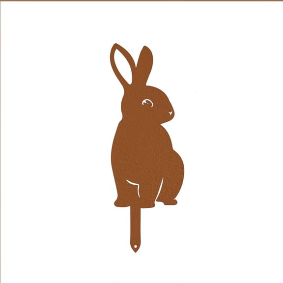 Crafts Rabbit/Squirrel Figurines Hollow Dust Proof Wrought Iron Realistic Rabbits Art Sculpture for Garden Metal Home Yard Patio