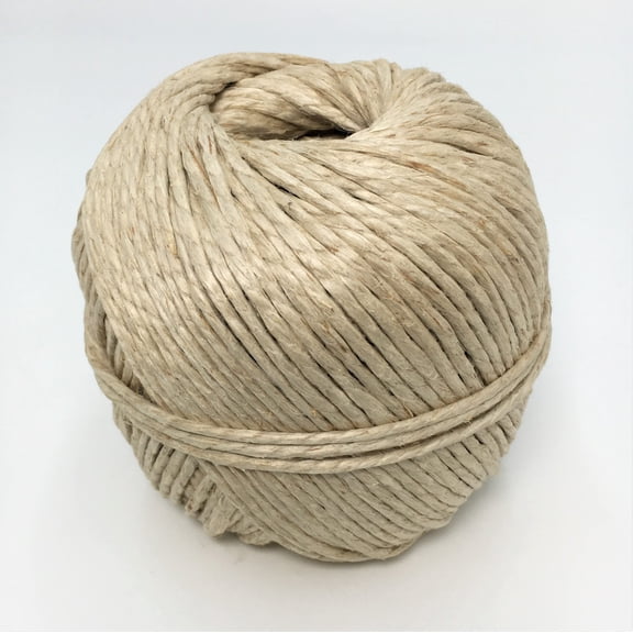 Crafts Twine, Art, Natural Durable Tying Packing String, Hand Polished, Garden, DIY Jewelry, Cooking, 200ft. Premium 100% Pure Imported Flax Biodegradable & Stronger Than Jute! Great White
