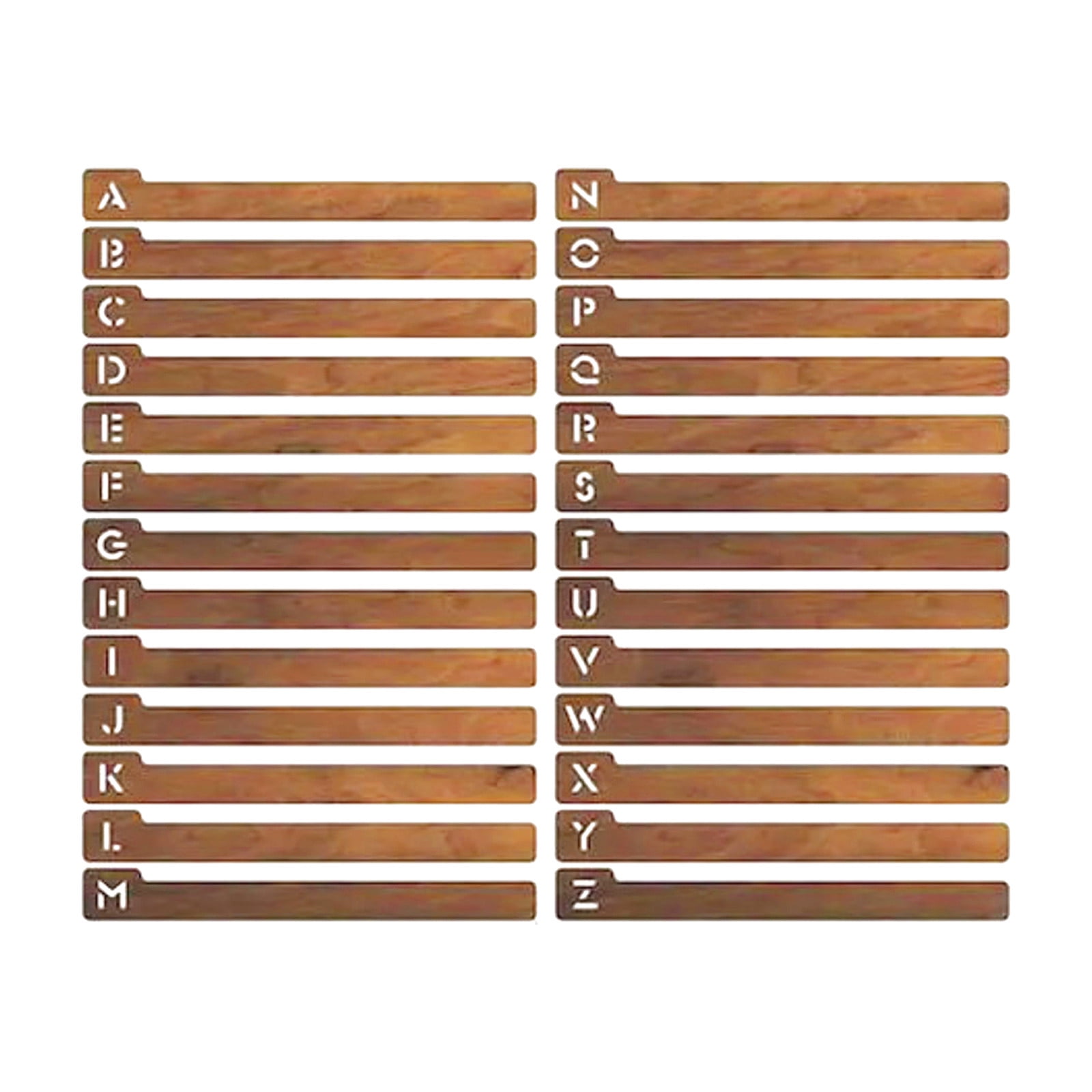 Crafts for Adults Alphabet Record Storage Dividers A Z Wooden Record