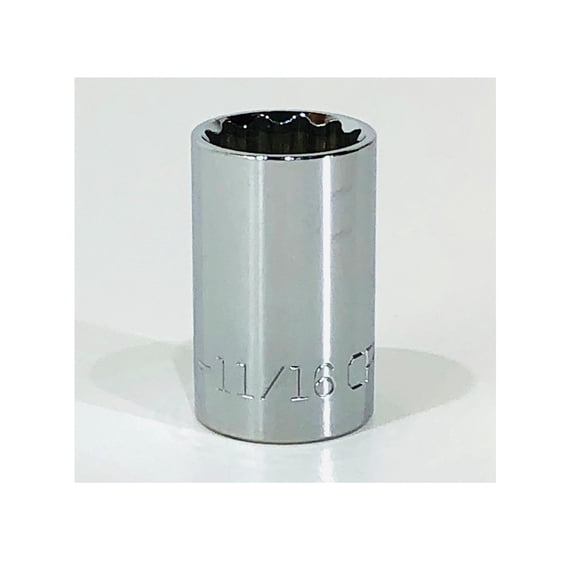 Craftsman 11/16" SAE/Standard 1/2" Drive 12 Point Socket - 47507 (Bulk Packaged)