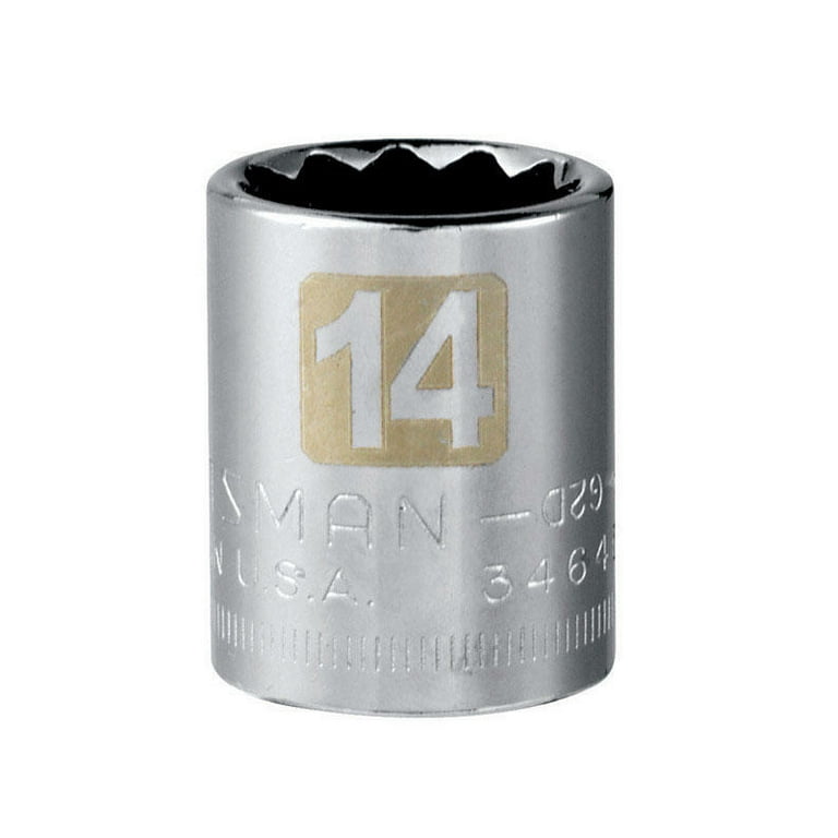 Craftsman 14 mm Metric 12 Point Standard Socket, 3/8 in. Drive Craftsman 14 mm Metric 12 Point Standard Socket, 3/8 in. Drive