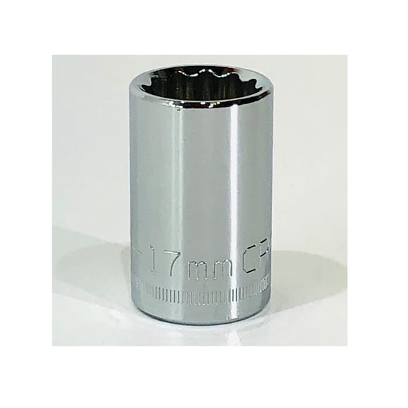 Craftsman 17mm 1/2" Drive Metric 12 Point Socket - 44237 (Bulk Packaged)