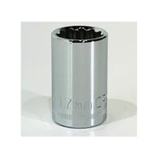 Craftsman 17mm 1/2" Drive Metric 12 Point Socket - 44237 Bulk Packaged