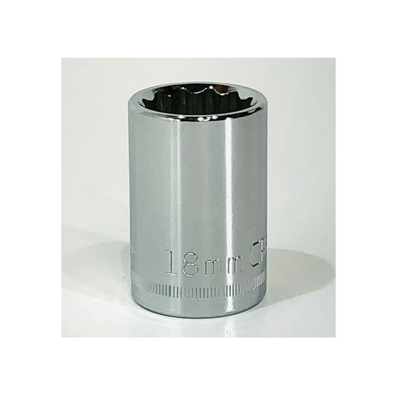 Craftsman 18mm 1/2" Drive Metric 12 Point Socket - 44267 (Bulk Packaged)