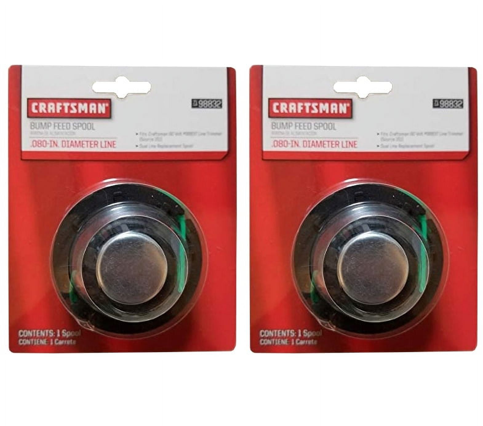 Craftsman 2 Pack of Genuine OEM Replacement Spools 988322PK