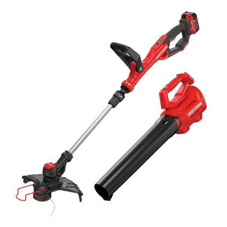 Craftsman 20V MAX WEEDWACKER String Trimmer and Leaf Blower Combo Kit Battery and Charger Included CMCK197M1 Walmart