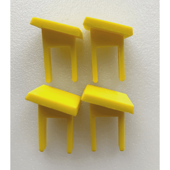 NAMparts 22256 815863 Square Switch Safety Key for Craftsman, Yellow Plastic, Set of 4