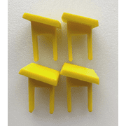 NAMparts 22256 815863 Square Switch Safety Key for Craftsman, Yellow Plastic, Set of 4
