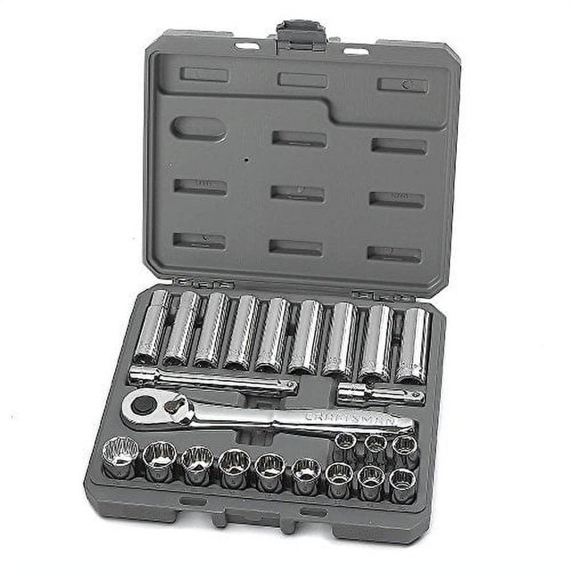 Craftsman 24 pc. Metric 1/2 in. Drive Socket Wrench Set