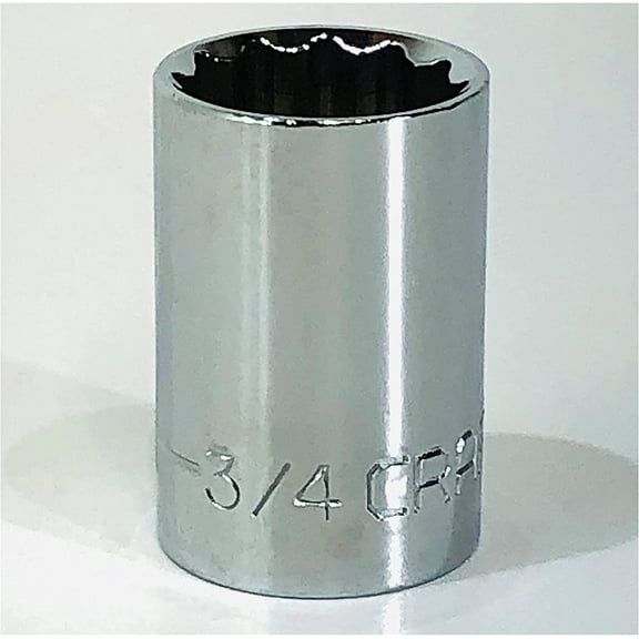 Craftsman 3/4" SAE/Standard 1/2" Drive 12 Point Socket - 47508 (Bulk Packaged)