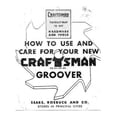 thumbnail image 1 of Instruction Manual ONLY for Craftsman 4914 Bench Saw Groover Blade Instructions REPRINT, 1 of 1