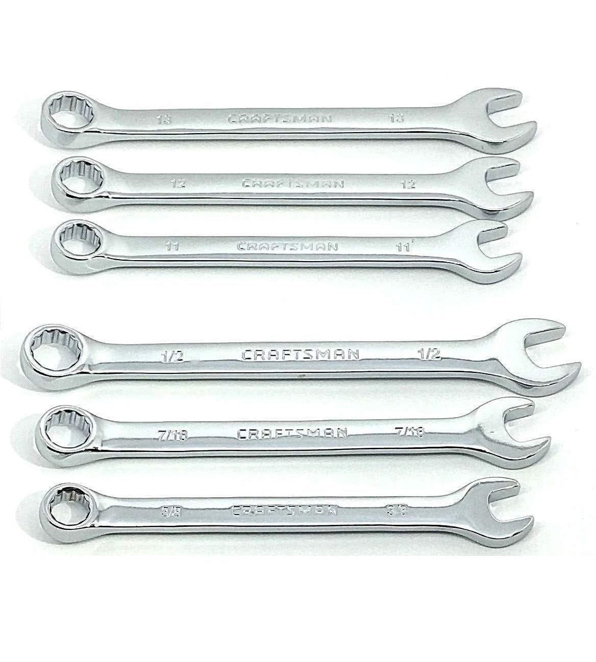 Craftsman 6pc Polished Wrench Set (Metric & SAE) Bulk Packaged