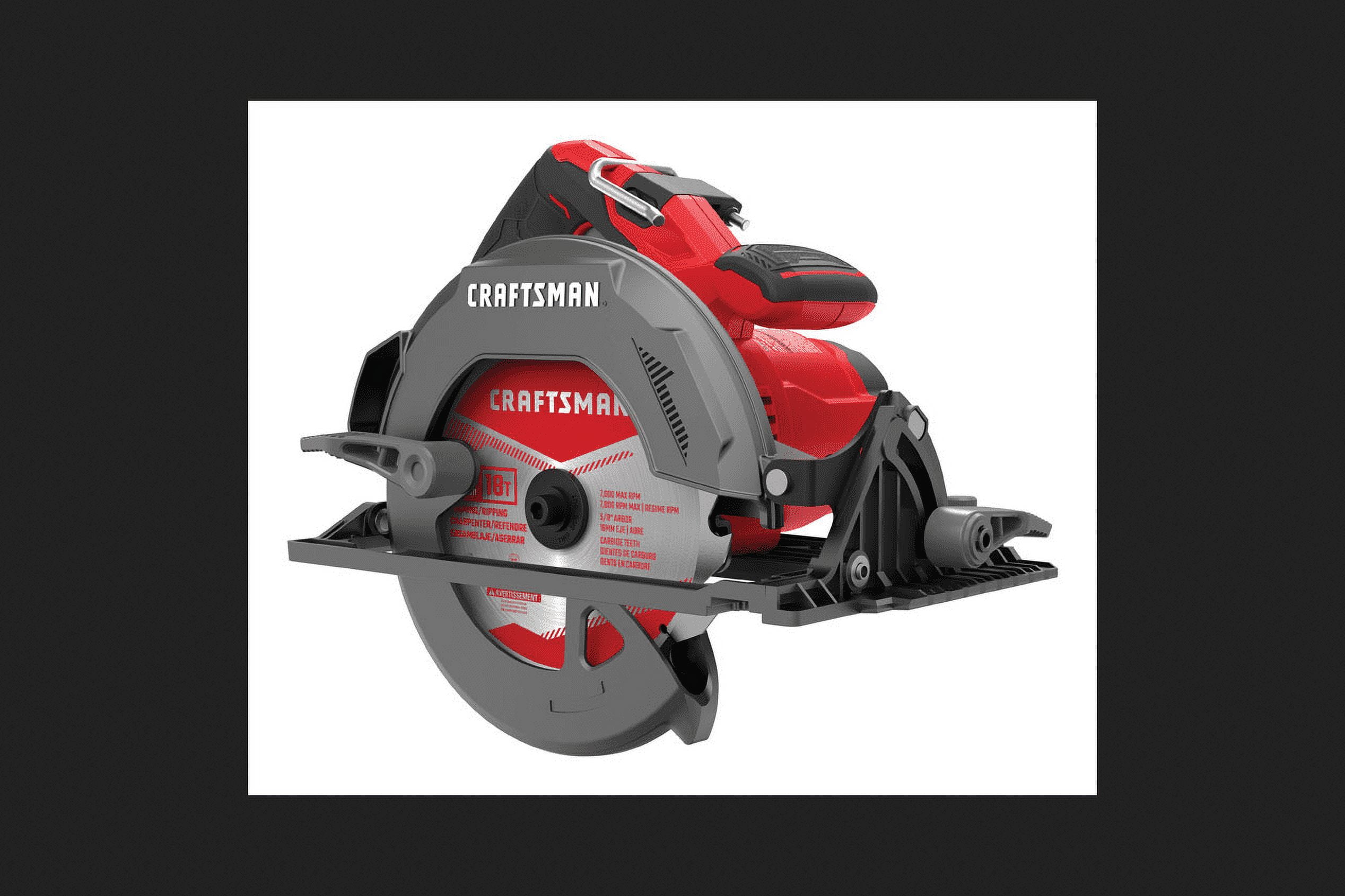 Craftsman 7-1/4 in. 15 amps Corded Lightweight Circular Saw 5500 rpm 11.15  lb. Red