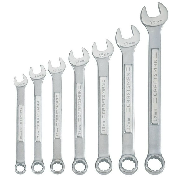 Craftsman 7 Piece Metric Combination Wrench Set