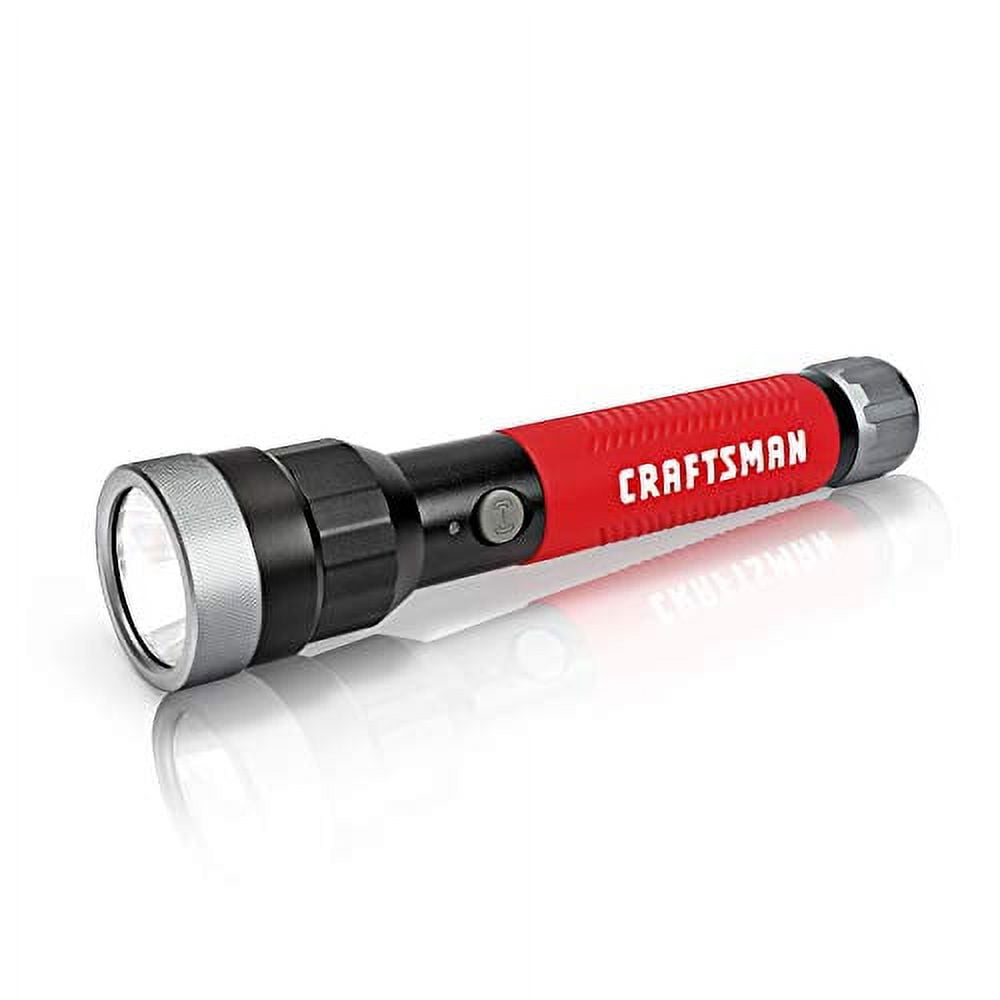Craftsman 700 Lumens LED Handheld Spotlight Flashlight 3 Lighting Modes for Camping Hiking Fishing Running Power Outages Emergencies 6AA
