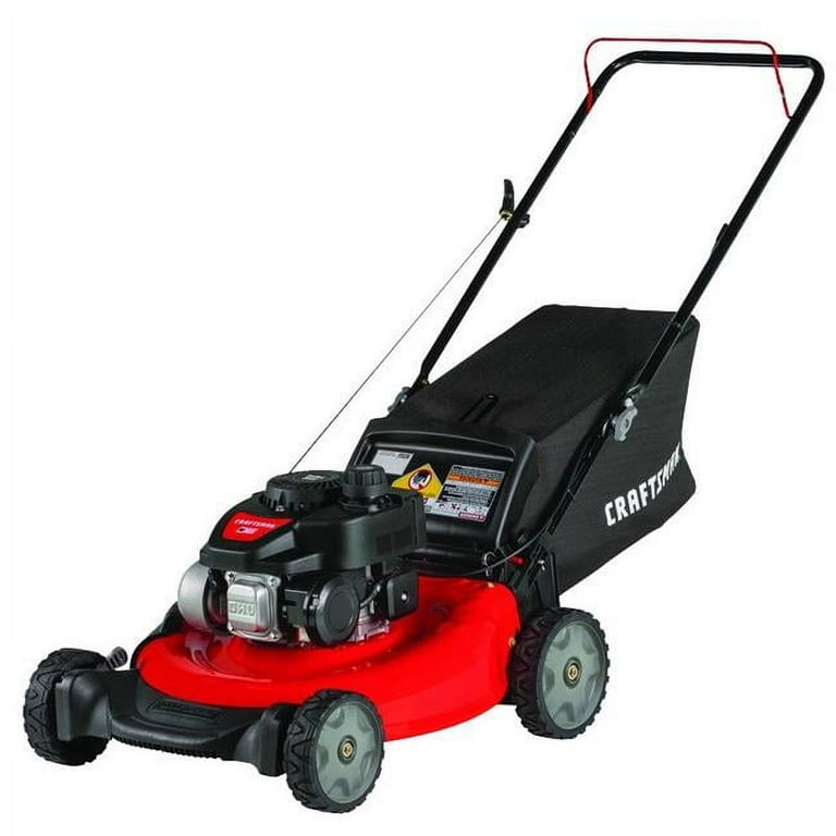 Craftsman M105 140cc 21 Inch 3 in 1 Gas Powered Push Lawn Mower with Bagger 1 in Liberty Red